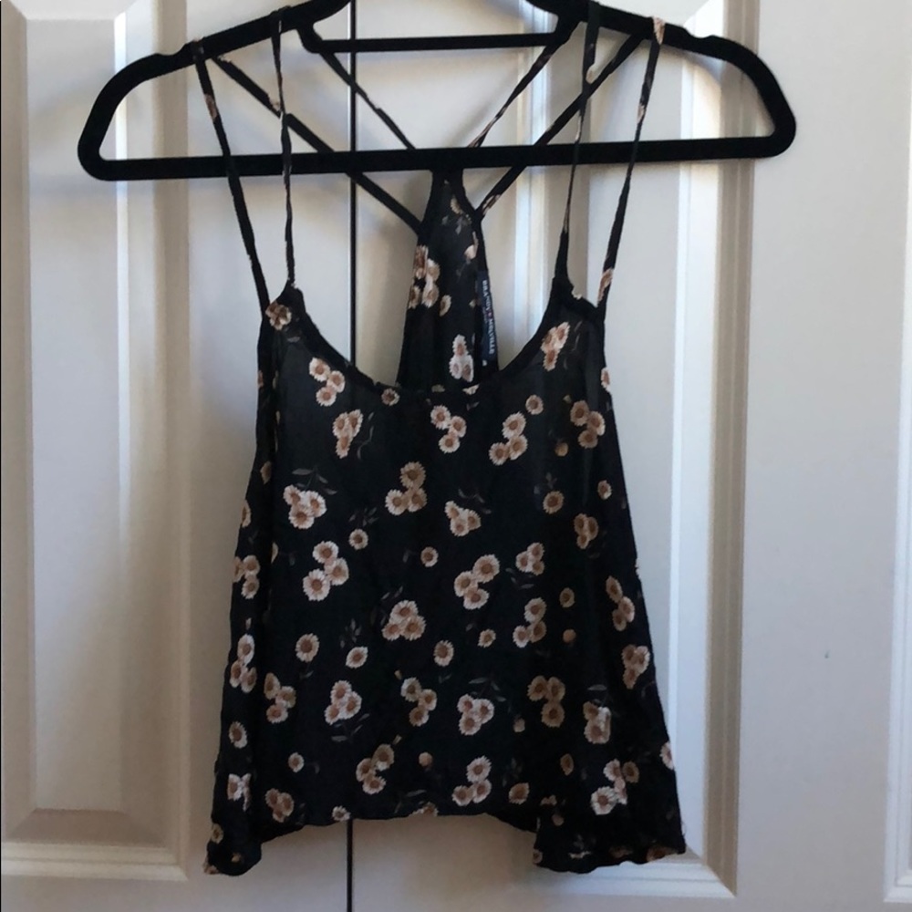 Brandy Melville sunflower crop top
